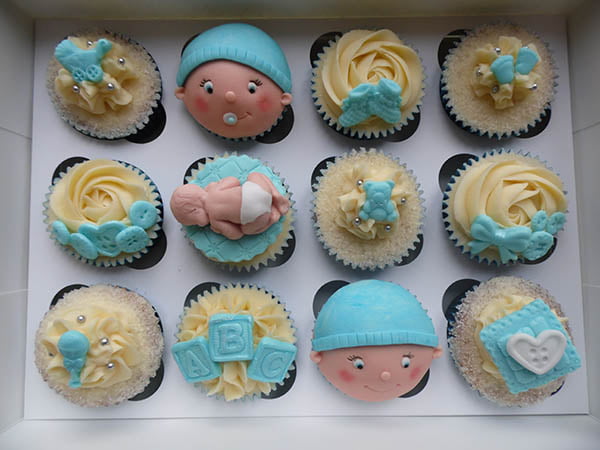 Baby face Baby Shower Cupcakes Ideas