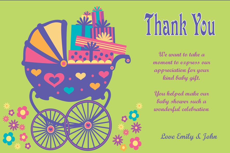 Personalized Baby Shower Thank You Wording