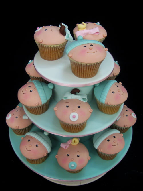 Baby Character Baby Shower Cupcakes