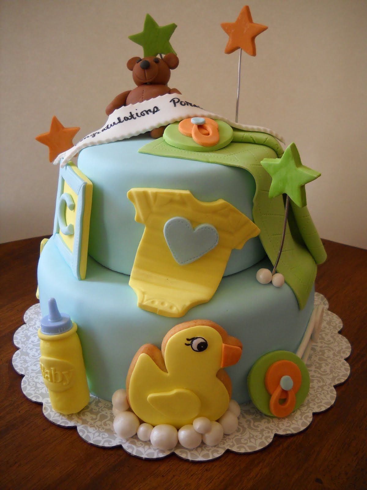 Baby Shower Cakes For Baby Boys