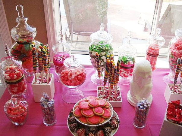 Baby Shower Cany Table Decorations For Girls