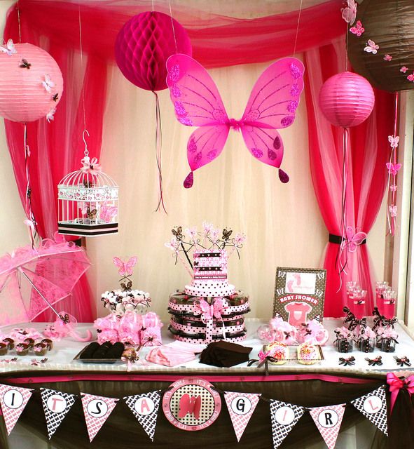 Butterfly Baby Shower Decorations For Girls