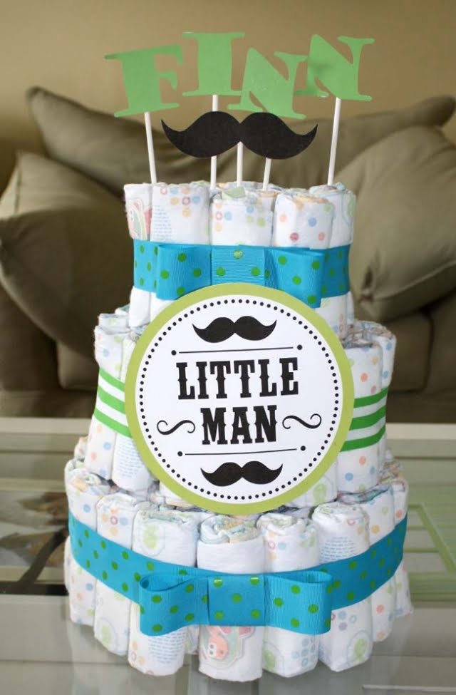 Diaper Cake For Cheap Boy Baby Shower Ideas