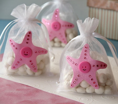 Handmade Starfish Bag Baby Shower Party Favor