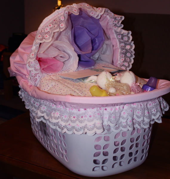 Laundry Basket Baby Shower Gifts Decoration