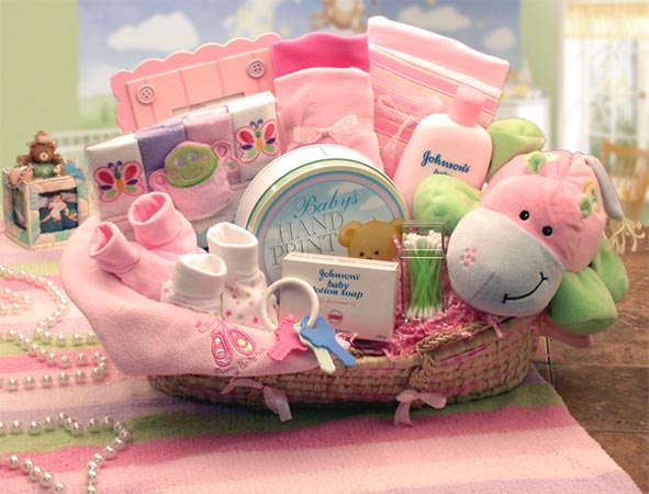 Pink Decoration Baby Shower Gifts For Girls