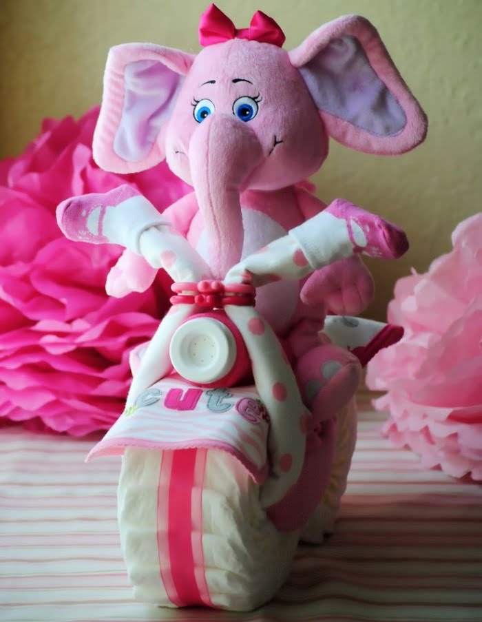 Pink Elephant Baby Shower Gifts Ideas