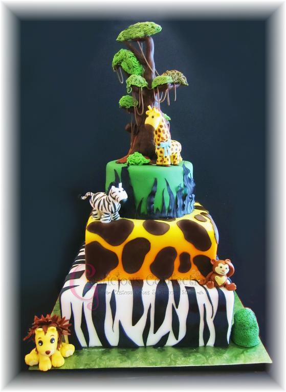 Safari Baby Shower Cake Decoration Ideas