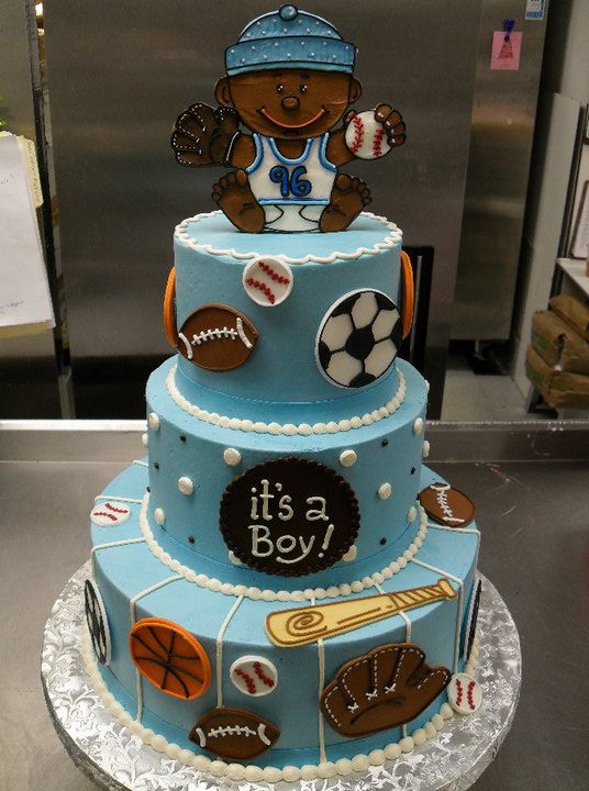 Sports Themed Baby Shower Cake Ideas