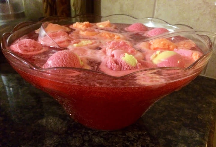 Strawberry Party Punch For Girl Baby Shower