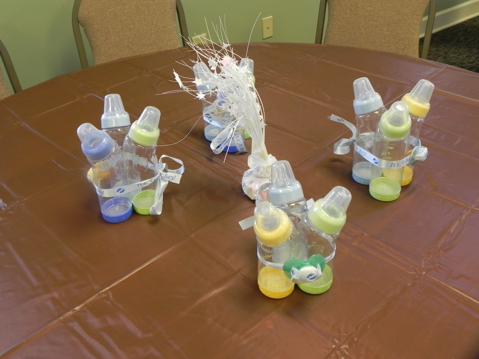 Simple Centerpieces For Baby Shower Baby shower garçon une déco