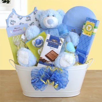 Baby Boy Baby Shower Basket Gifts