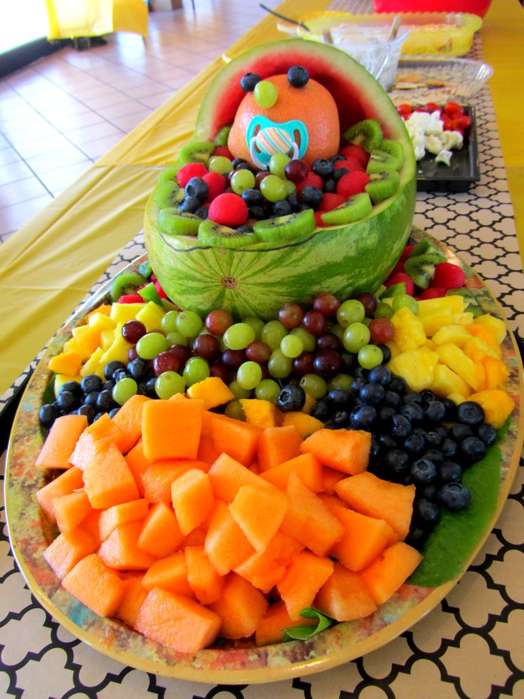 Baby Carriage Baby Shower Fruit Tray Ideas