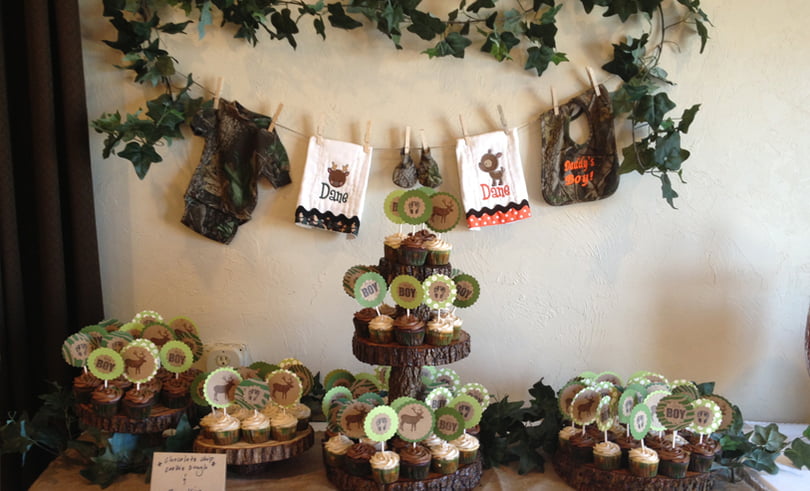 Camouflage Themed Baby Shower Decoration Ideas