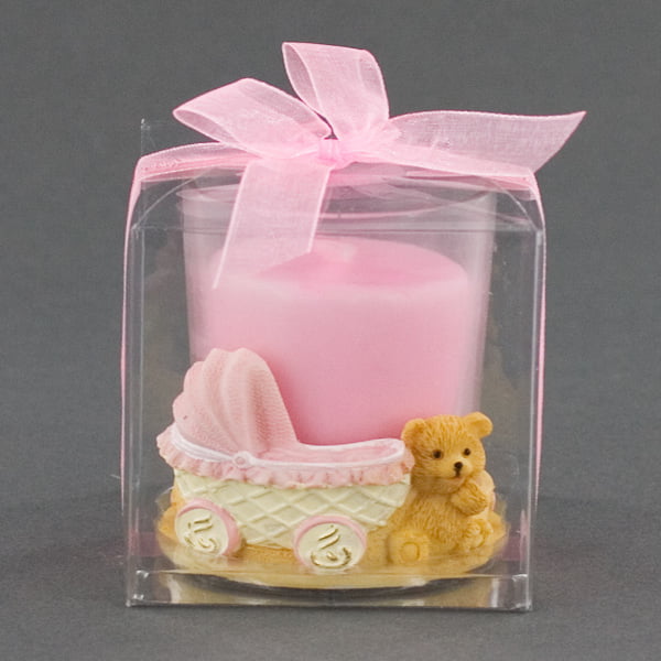Ceramic Teddy Bear Candle Baby Shower Favors