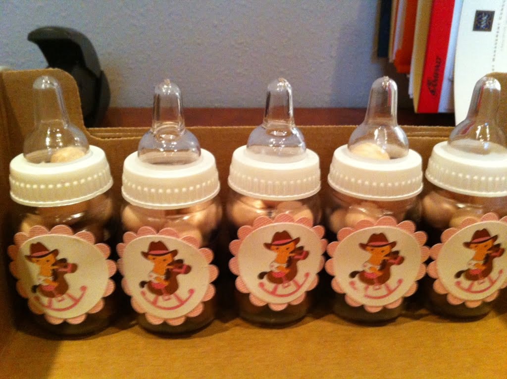Cowboy Baby Bottle Baby Shower Favors