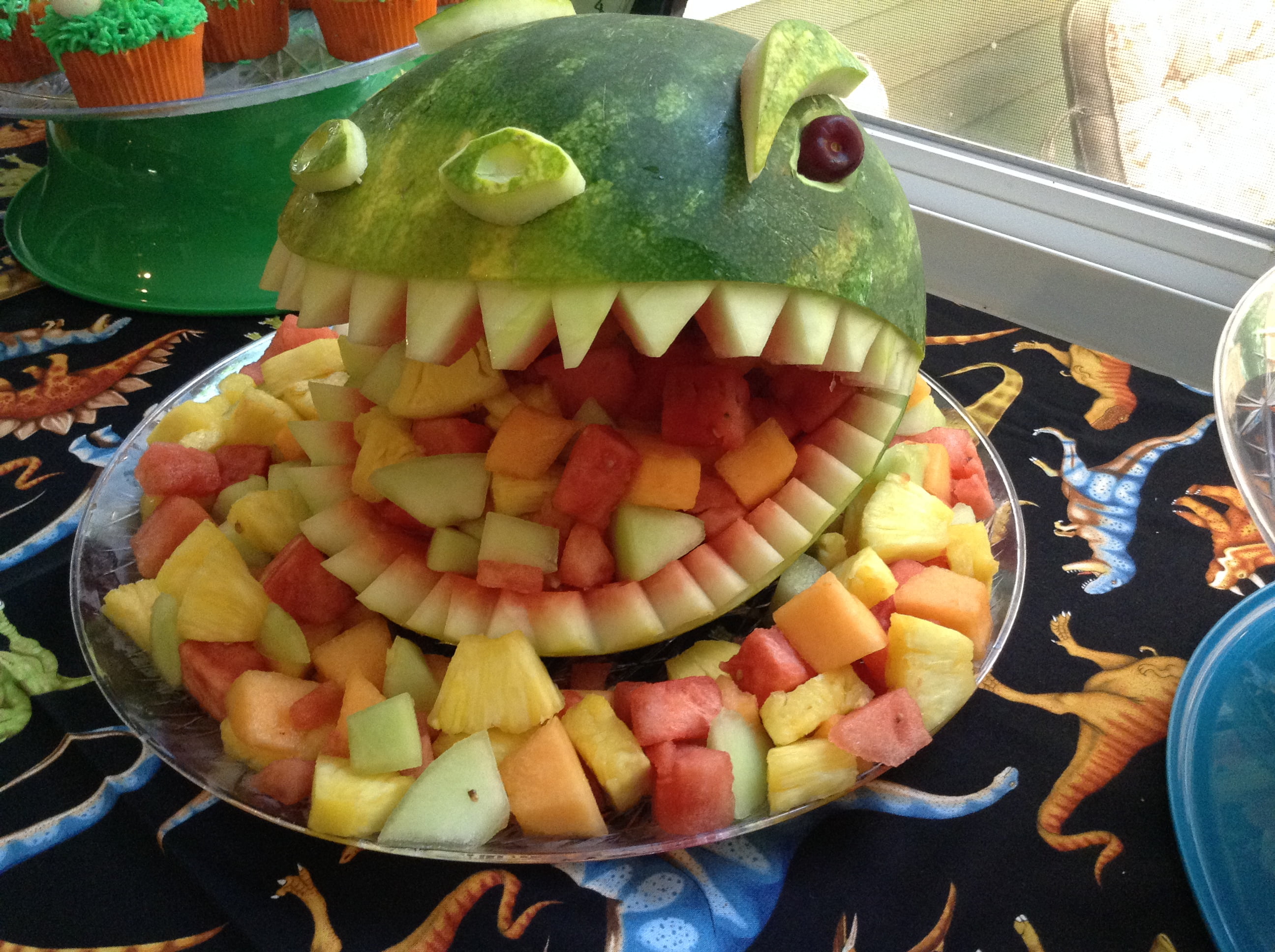 Dinosaur Fruit Themed Baby Shower Food Ideas
