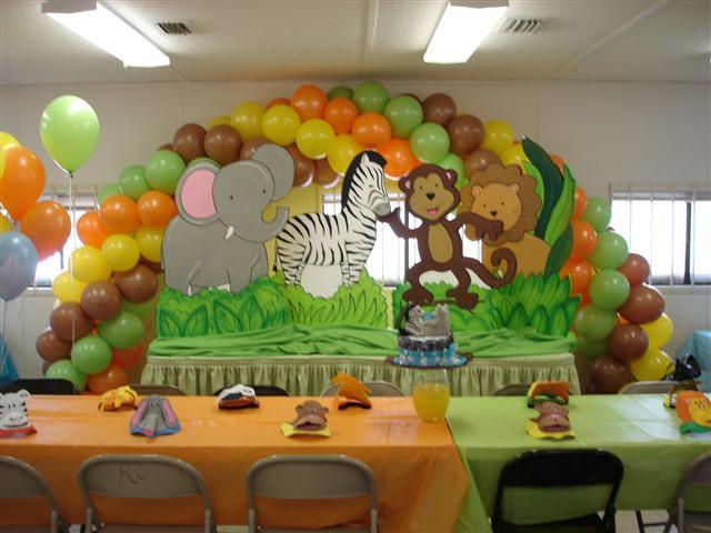 Jungle Safari Baby Shower Balloon Decoration Ideas