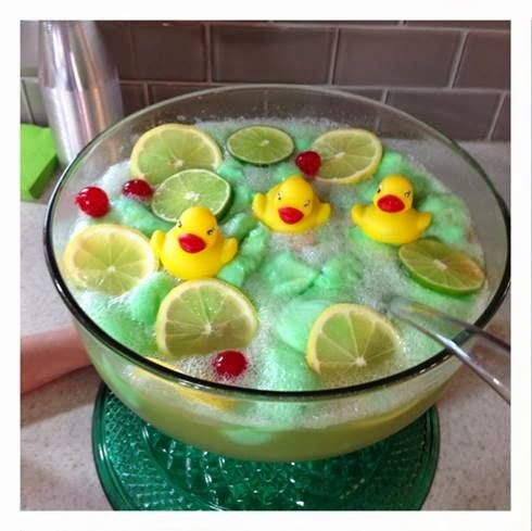 Lime Sherbet Rubber Ducky Baby Shower Punch Recipe