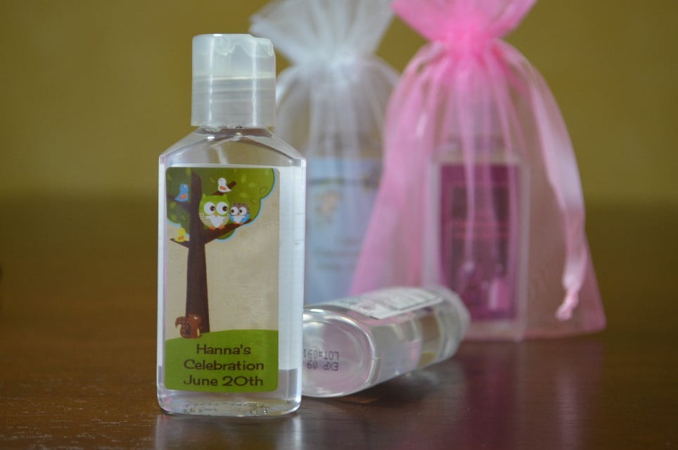 Personalized Hand Sanitizers For Baby Shower Thank You Gifts