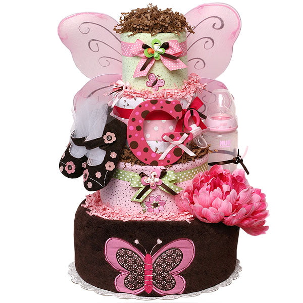 Pink And Brown Butterfly Baby Shower Centerpieces