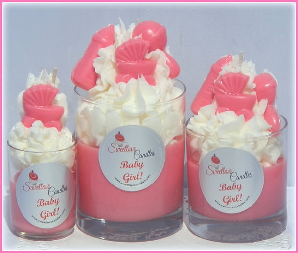 upcake Jar Candle Baby Shower Favors For Girls