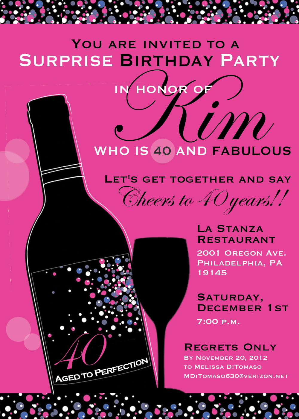 40th Birthday Party Invitation Wording Beeshower