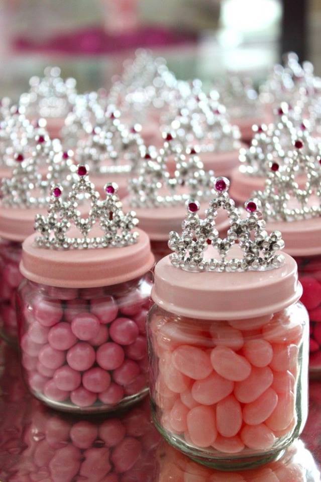 Princess Theme Baby Shower Jar Favors