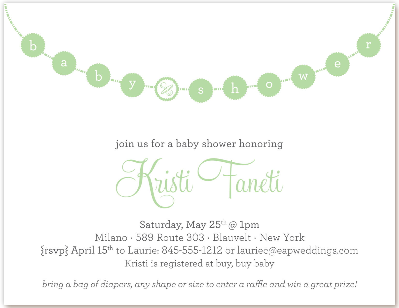 simple how to fill out a baby shower invitations