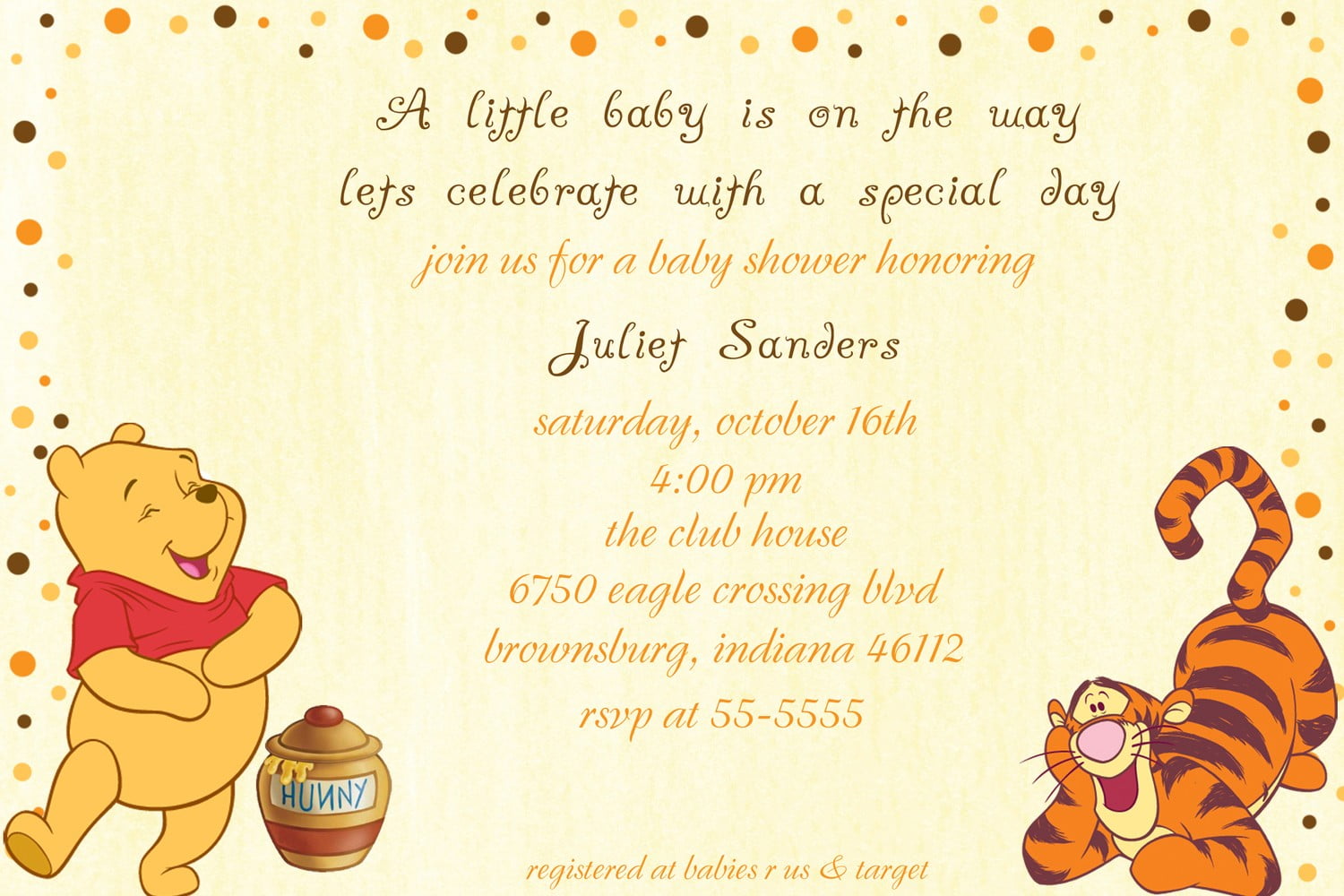 classic winnie the pooh invitations for baby shower