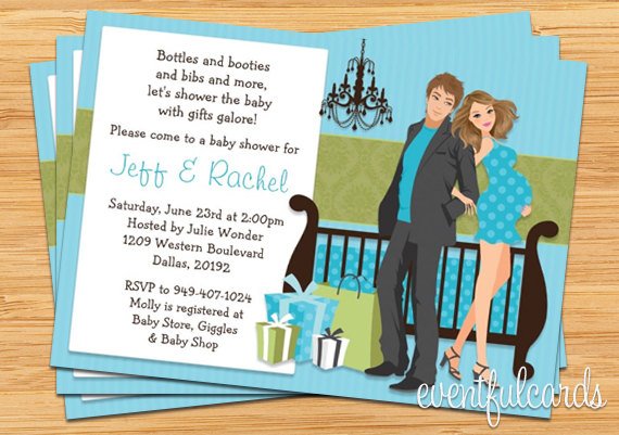 vacation couples baby shower invitations wording