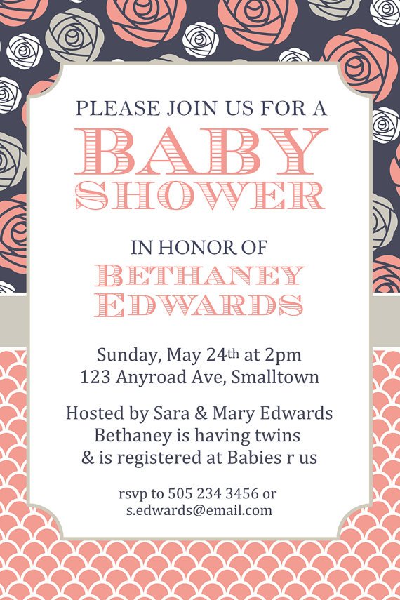 glamour costco baby shower invitations