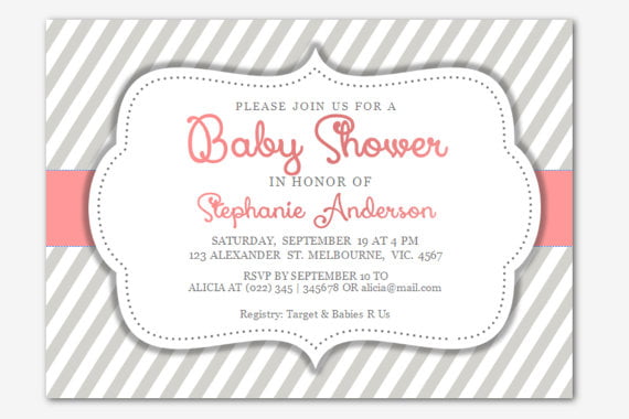 plain free baby shower invitation templates for word