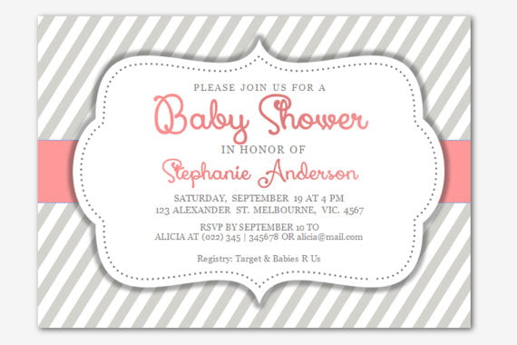 Free Baby Shower Invitations Templates for Word  Baby Shower for 