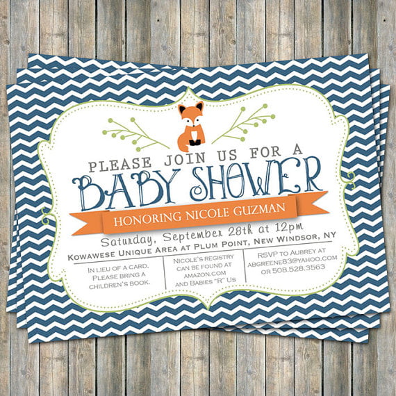 blue free baby shower invitations maker