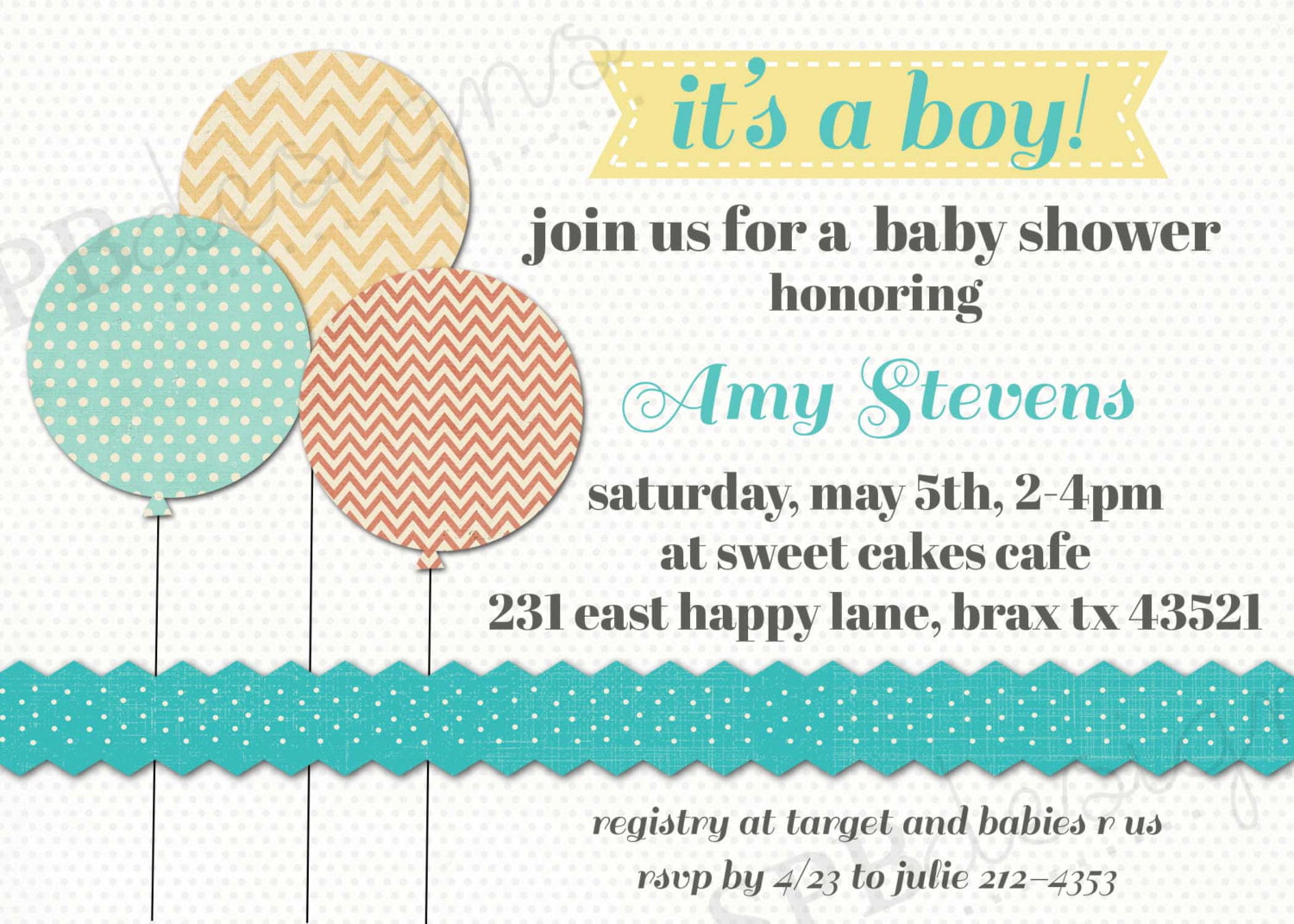 balloons email baby shower invitations