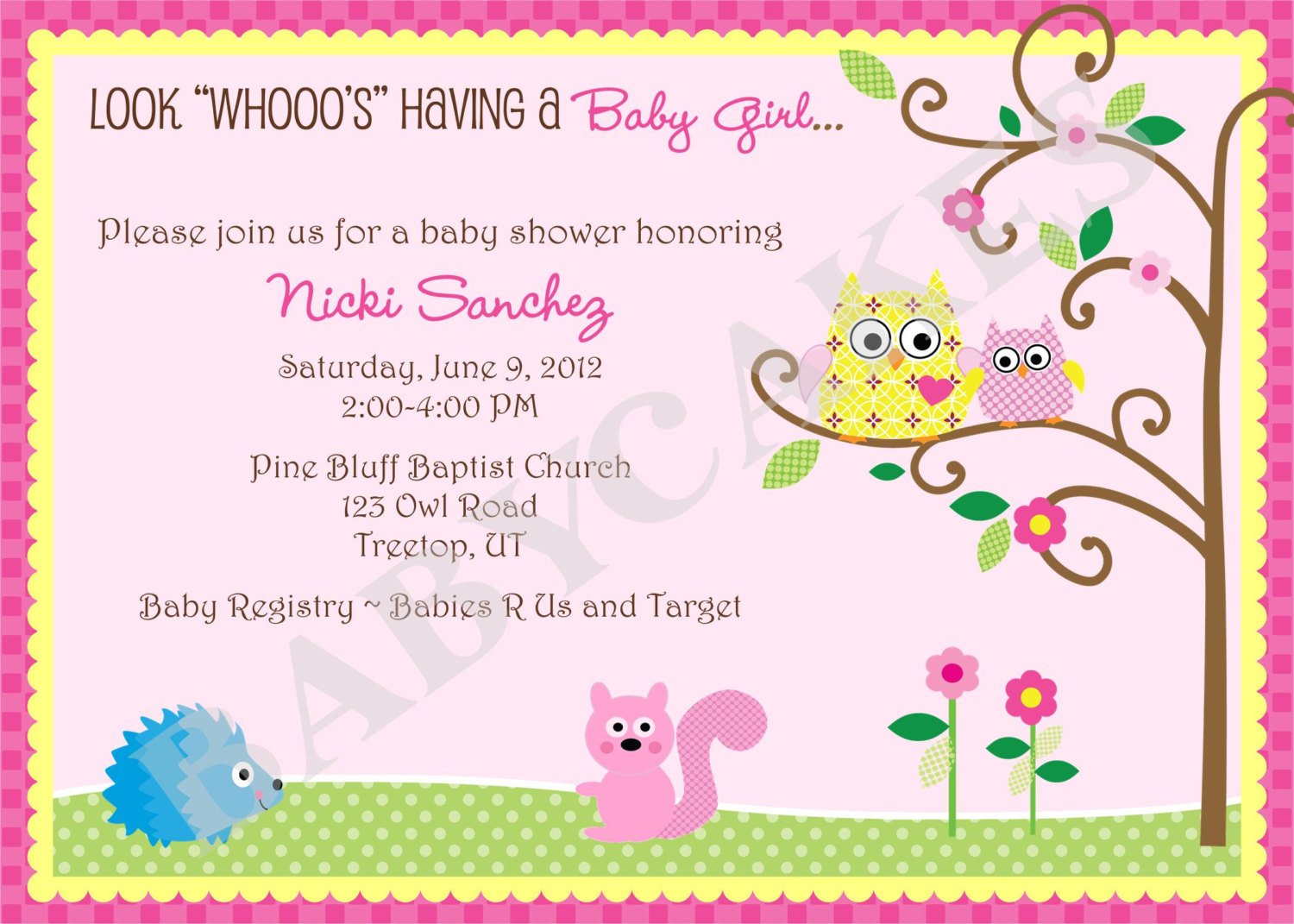 bird make your own baby shower invitations free