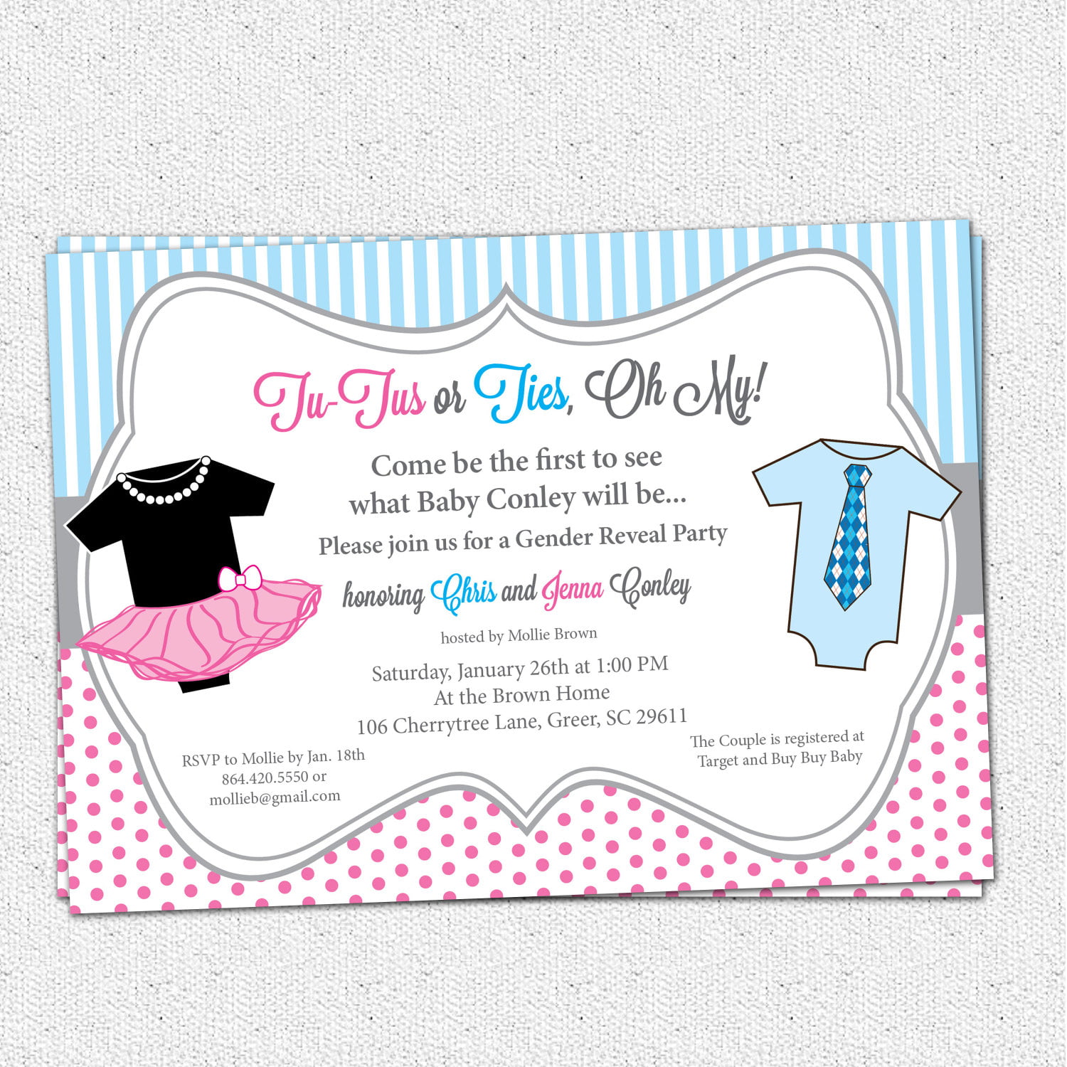 dress how to make your own baby shower invitations