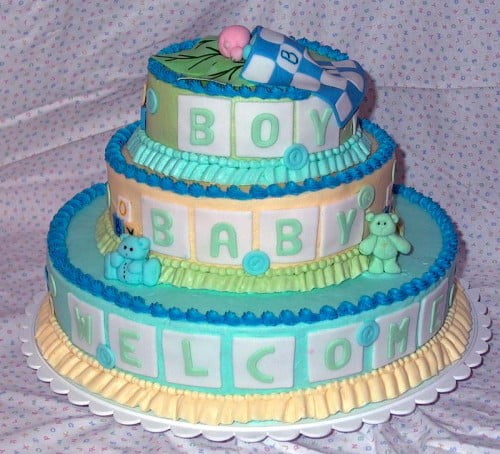 Baby Shower Cake Design For Boys