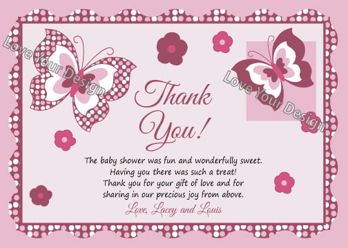 thank you note wording for baby gift