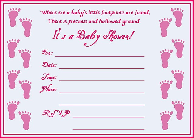 Free Printable For Your Baby Shower Invitations | FREE ...