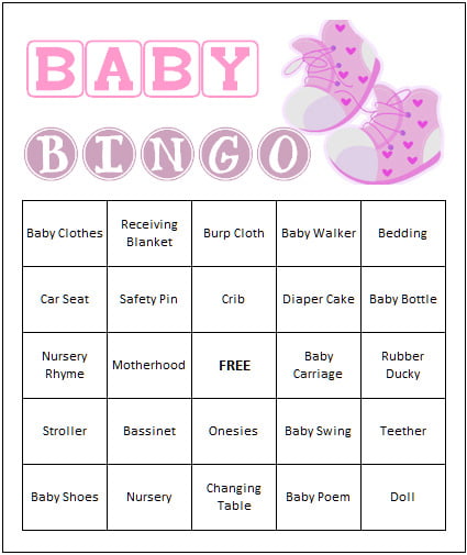 Baby Shower Bingo Games | FREE Printable Baby Shower ...