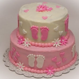 Pink Baby Shower Cakes Ideas For Girls