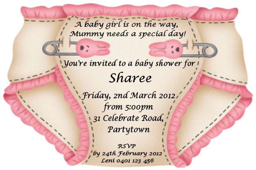 diaper shower invitation wording 2nd baby