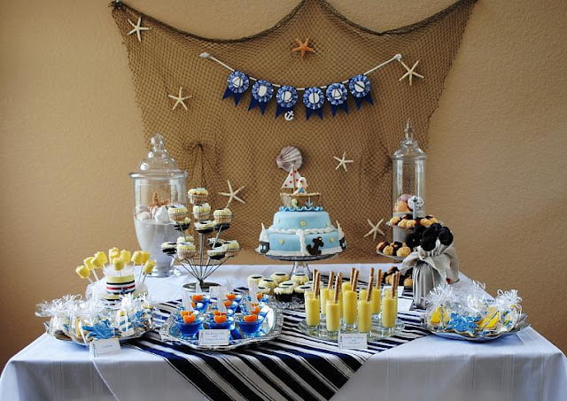 Decorations For Beach Baby shower Ideas