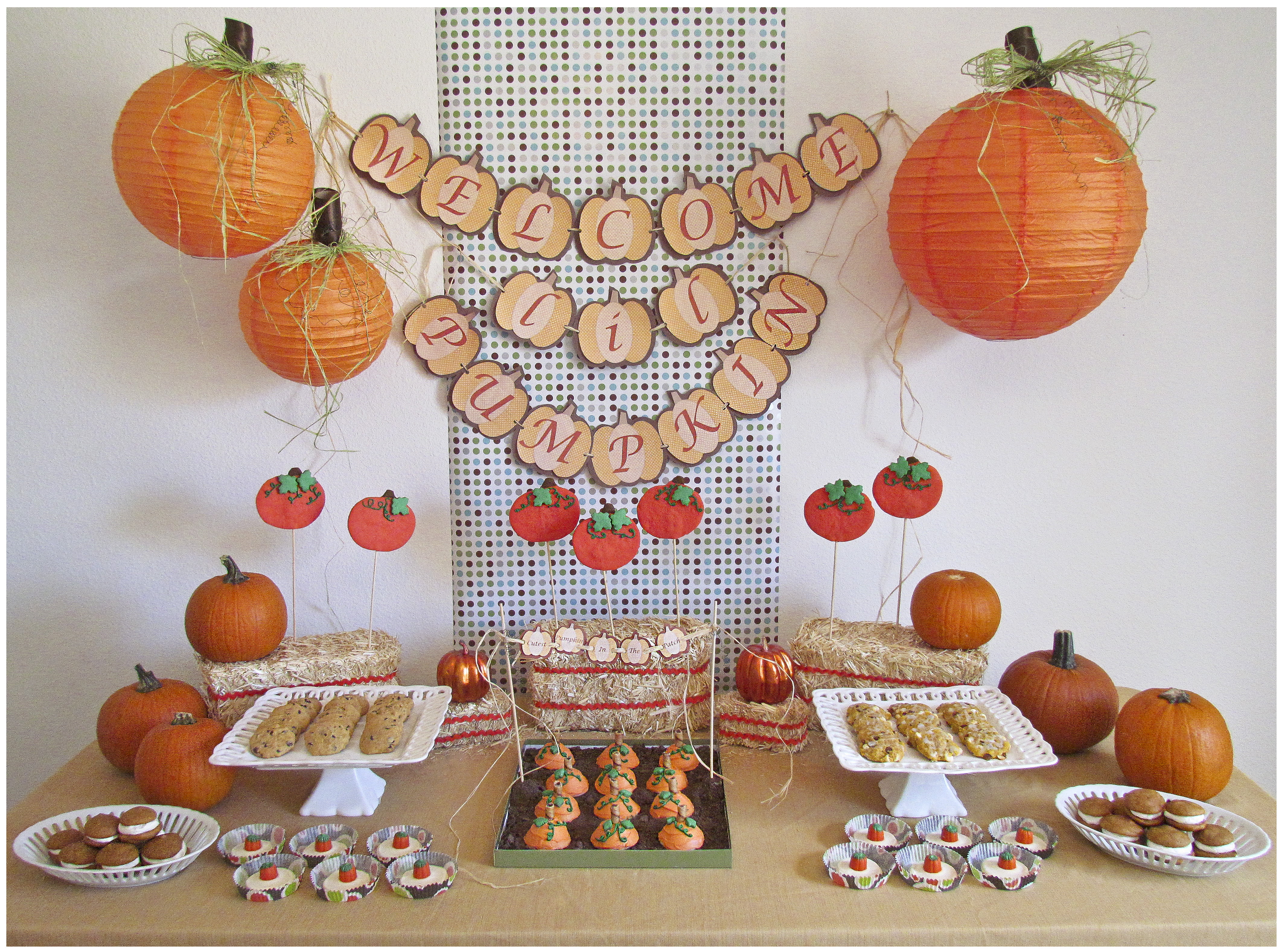 Fall Baby Shower Centerpieces Decoration Ideas.