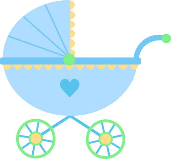 Free Baby Carriage Baby Shower Clip Art