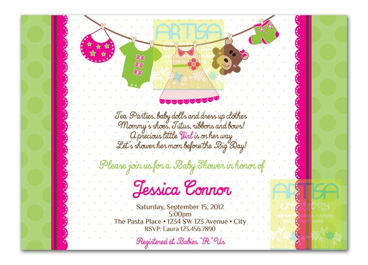 Baby Shower Invitation Wording Ideas 6