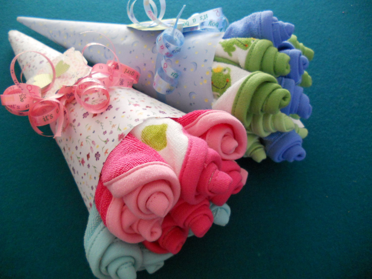 Handmade Towel Like Flower Baby Shower Gifts