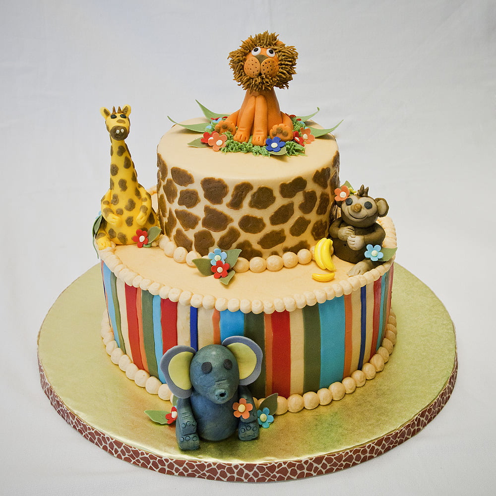 Jungle theme Baby Shower Cake Ideas